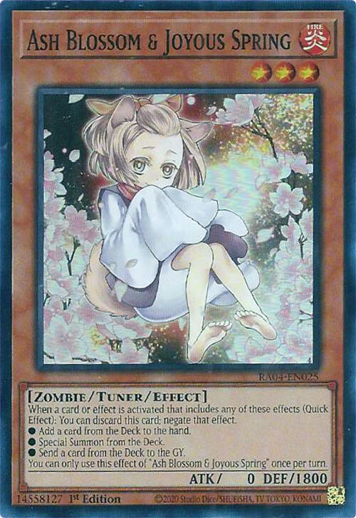 Ash Blossom & Joyous Spring  (Alternate Art) RA04-EN025 card from Quarter Century Stampede