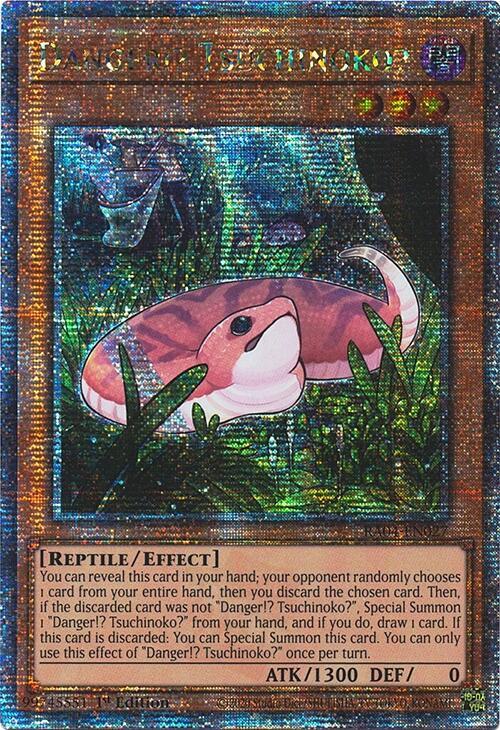 Danger!? Tsuchinoko? (Quarter Century Secret Rare) RA04-EN027 card from Quarter Century Stampede
