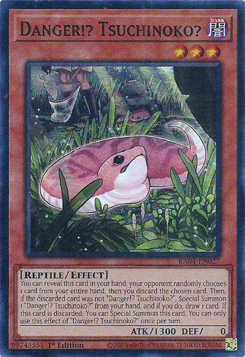 Danger!? Tsuchinoko? RA04-EN027 card from Quarter Century Stampede
