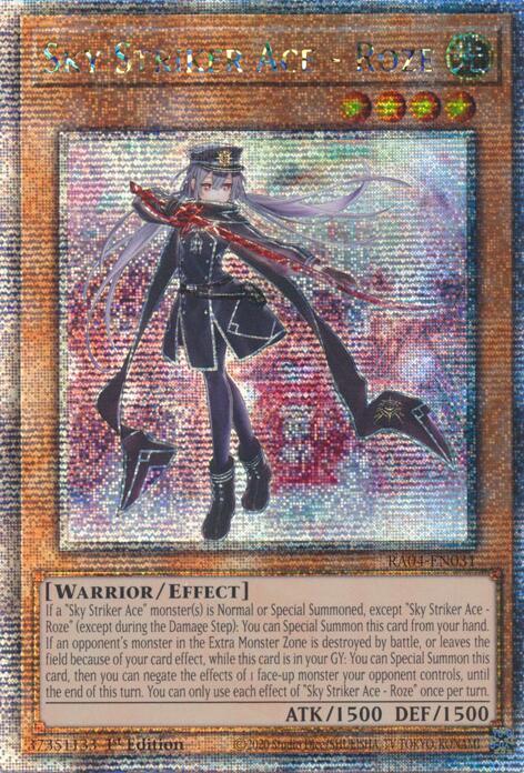 Sky Striker Ace - Roze (Quarter Century Secret Rare) RA04-EN031 card from Quarter Century Stampede