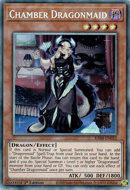 Chamber Dragonmaid (PCR) RA04-EN032 card from Quarter Century Stampede
