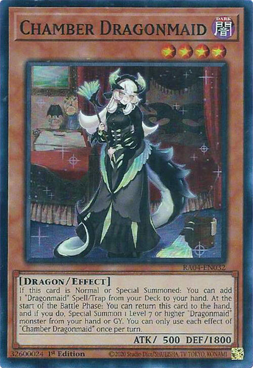 Chamber Dragonmaid RA04-EN032 card from Quarter Century Stampede