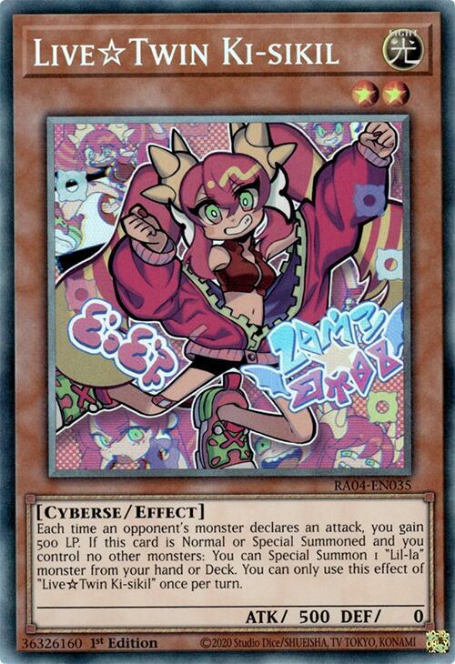 Live Twin Ki-sikil (PCR) RA04-EN035 card from Quarter Century Stampede