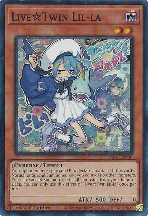 Live Twin Lil-la RA04-EN036 card from Quarter Century Stampede
