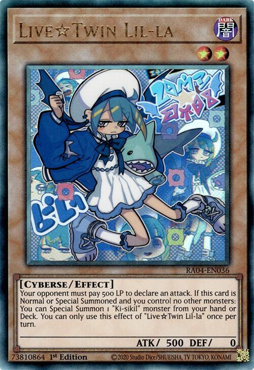 Live Twin Lil-la (PUR) RA04-EN036 card from Quarter Century Stampede