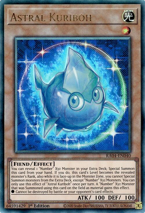 Astral Kuriboh (PUR) RA04-EN040 card from Quarter Century Stampede