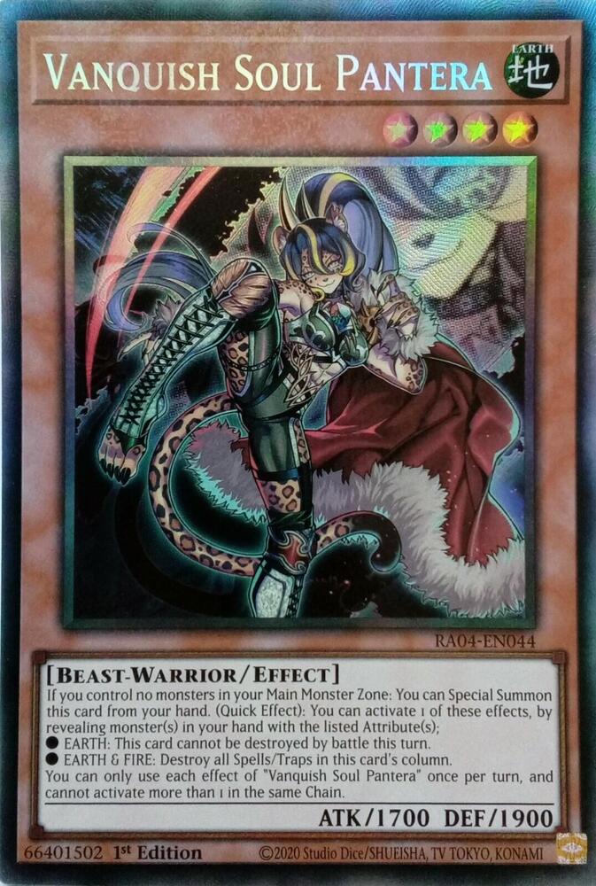 Vanquish Soul Pantera (PCR) RA04-EN044 card from Quarter Century Stampede