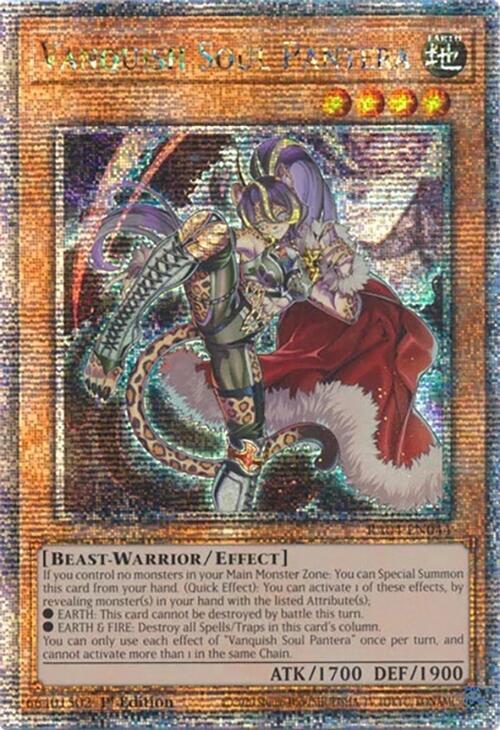 Vanquish Soul Pantera (Quarter Century Secret Rare) RA04-EN044 card from Quarter Century Stampede