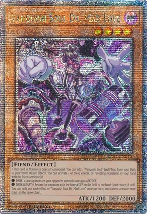 Vanquish Soul Dr. Mad Love (Quarter Century Secret Rare) RA04-EN045 card from Quarter Century Stampede
