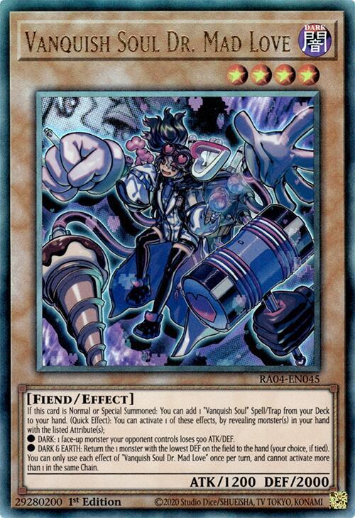 Vanquish Soul Dr. Mad Love (PUR) RA04-EN045 card from Quarter Century Stampede