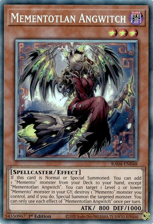 Mementotlan Angwitch (PCR) RA04-EN048 card from Quarter Century Stampede