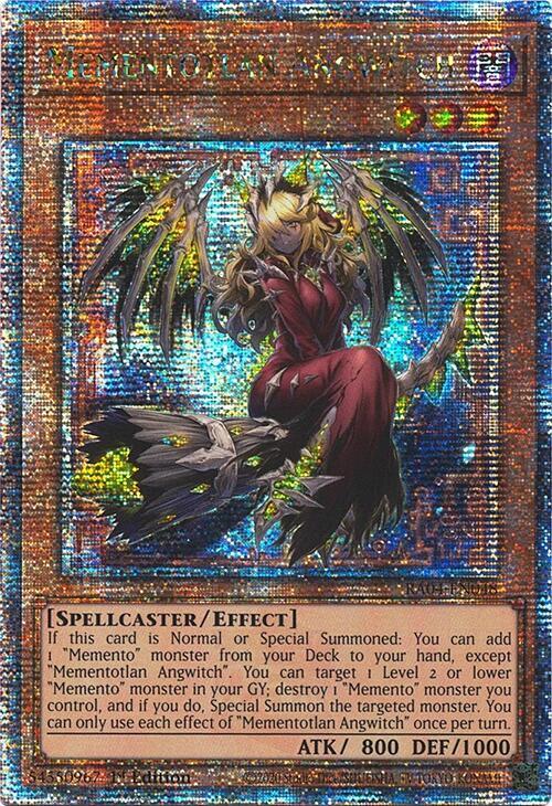 Mementotlan Angwitch (Quarter Century Secret Rare) RA04-EN048 card from Quarter Century Stampede