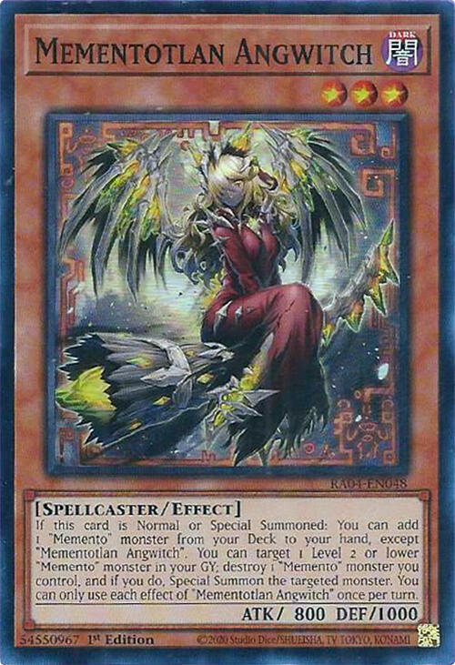 Mementotlan Angwitch RA04-EN048 card from Quarter Century Stampede
