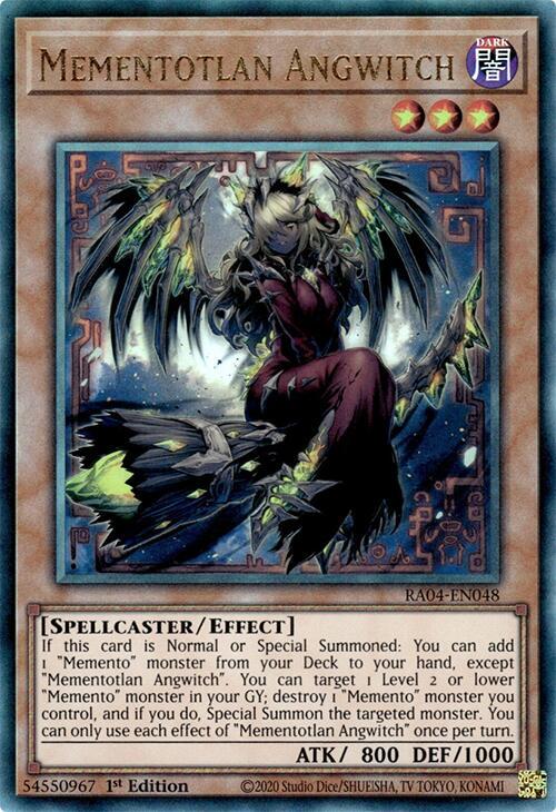 Mementotlan Angwitch (PUR) RA04-EN048 card from Quarter Century Stampede