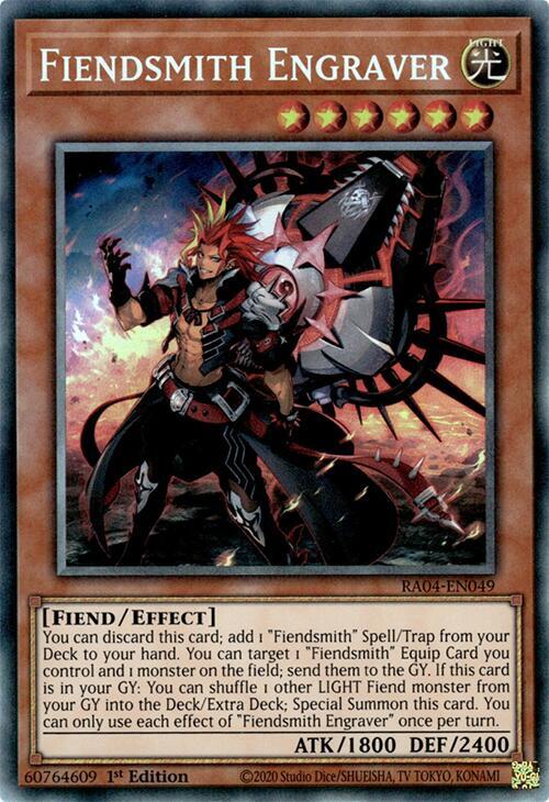 Fiendsmith Engraver (PCR) RA04-EN049 card from Quarter Century Stampede