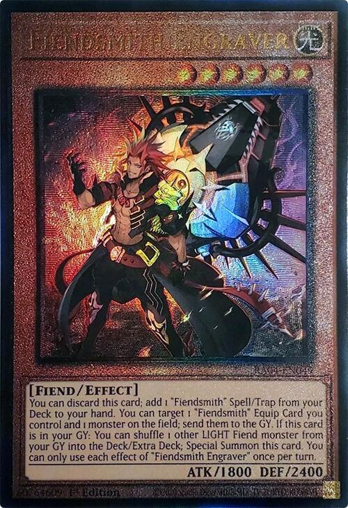 Fiendsmith Engraver (PUR) RA04-EN049 card from Quarter Century Stampede