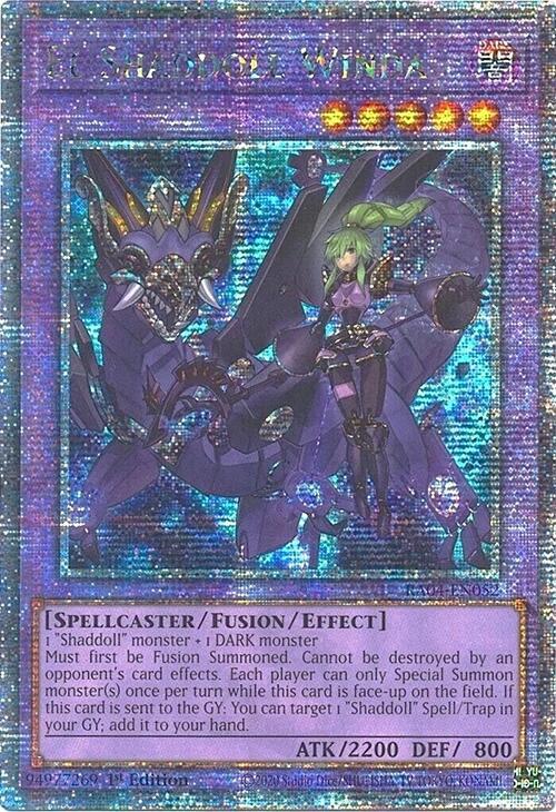 El Shaddoll Winda (Alternate Art) (Quarter Century Secret Rare) RA04-EN052 card from Quarter Century Stampede