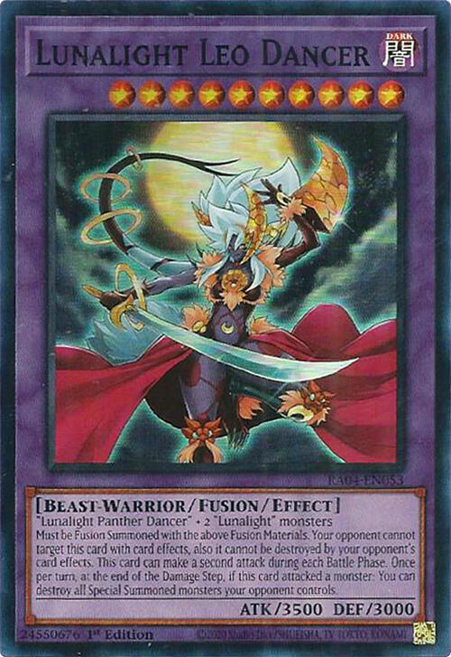 Lunalight Leo Dancer RA04-EN053 card from Quarter Century Stampede