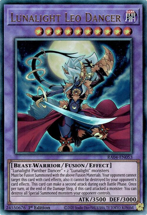 Lunalight Leo Dancer (PUR) RA04-EN053 card from Quarter Century Stampede