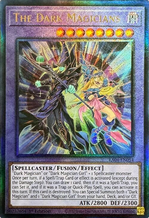 The Dark Magicians (PUR) RA04-EN054 card from Quarter Century Stampede