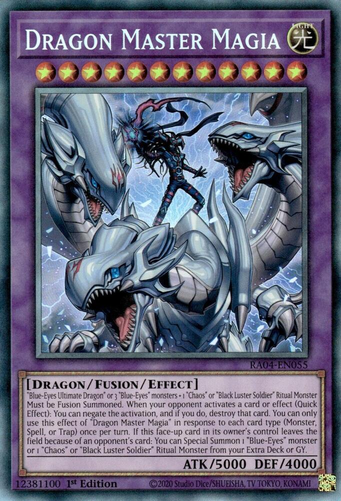 Dragon Master Magia (PCR) RA04-EN055 card from Quarter Century Stampede