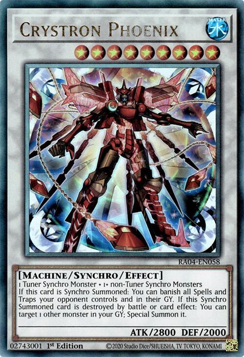 Crystron Phoenix (PUR) RA04-EN058 card from Quarter Century Stampede