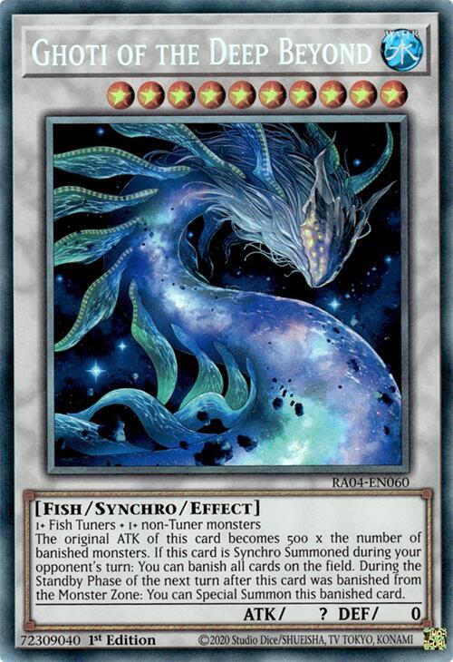 Ghoti of the Deep Beyond (PCR) RA04-EN060 card from Quarter Century Stampede