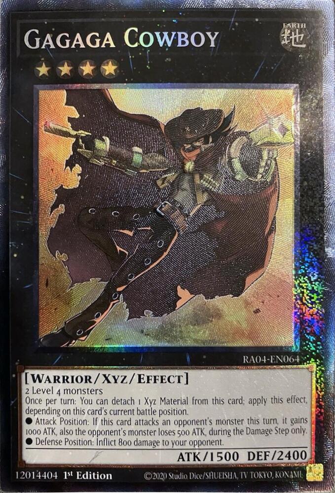 Gagaga Cowboy (PCR) RA04-EN064 card from Quarter Century Stampede