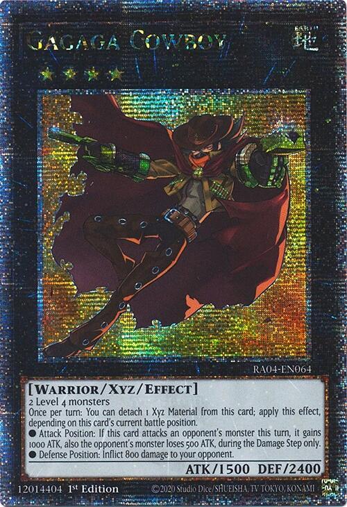Gagaga Cowboy (Quarter Century Secret Rare) RA04-EN064 card from Quarter Century Stampede