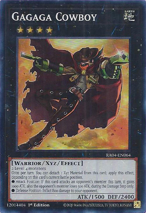 Gagaga Cowboy RA04-EN064 card from Quarter Century Stampede