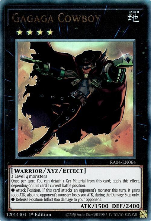 Gagaga Cowboy (PUR) RA04-EN064 card from Quarter Century Stampede