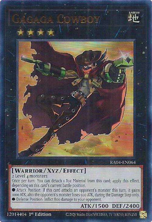 Gagaga Cowboy (UR) RA04-EN064 card from Quarter Century Stampede
