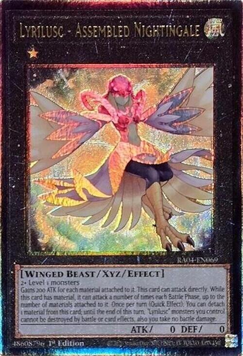 Lyrilusc - Assembled Nightingale (PUR) RA04-EN069 card from Quarter Century Stampede
