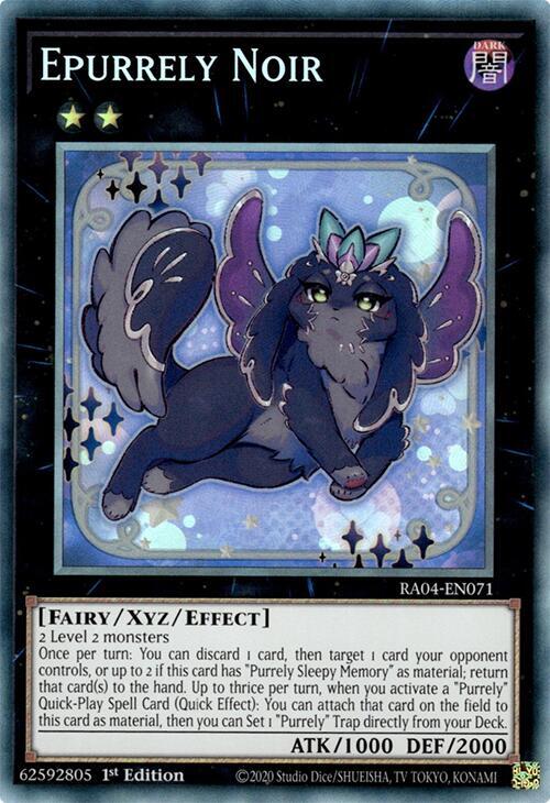 Epurrely Noir (PCR) RA04-EN071 card from Quarter Century Stampede
