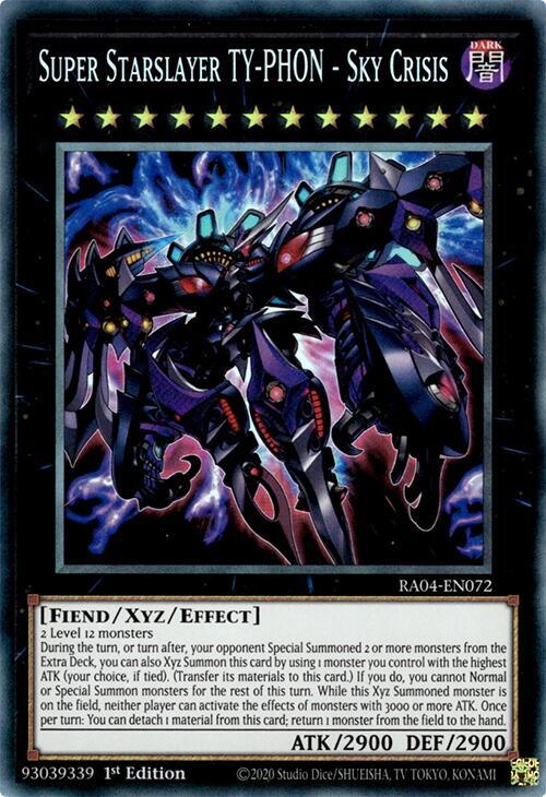 Super Starslayer TY-PHON - Sky Crisis (PCR) RA04-EN072 card from Quarter Century Stampede