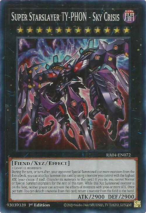 Super Starslayer TY-PHON - Sky Crisis RA04-EN072 card from Quarter Century Stampede