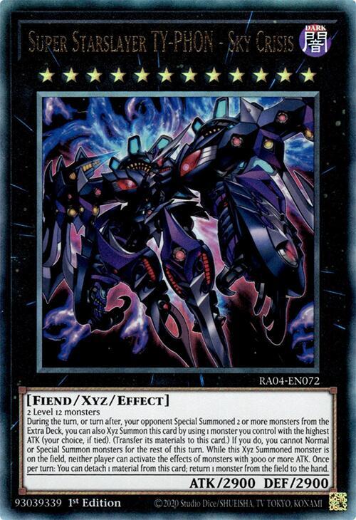 Super Starslayer TY-PHON - Sky Crisis (PUR) RA04-EN072 card from Quarter Century Stampede