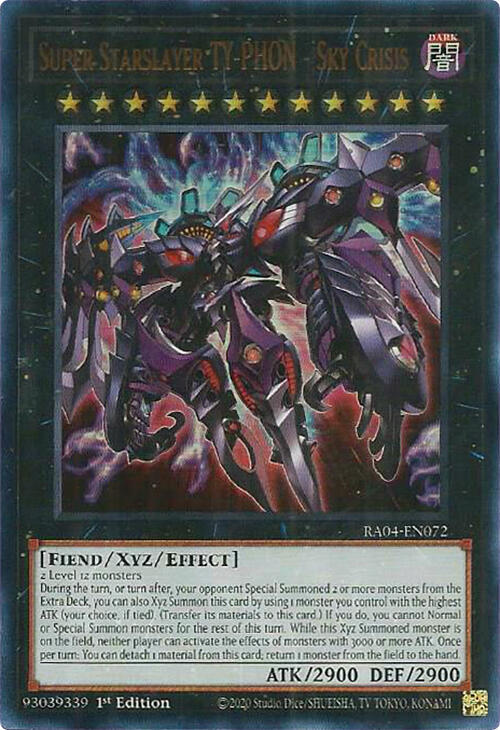Super Starslayer TY-PHON - Sky Crisis (UR) RA04-EN072 card from Quarter Century Stampede