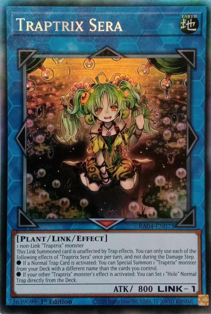 Traptrix Sera (PCR) RA04-EN075 card from Quarter Century Stampede