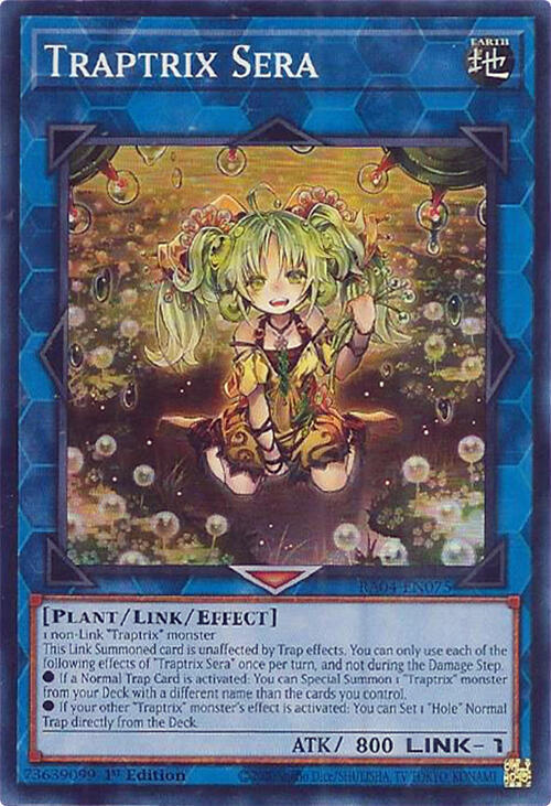 Traptrix Sera RA04-EN075 card from Quarter Century Stampede