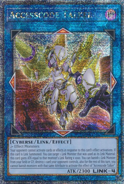 Accesscode Talker (New Art) (Quarter Century Secret Rare) RA04-EN079 card from Quarter Century Stampede