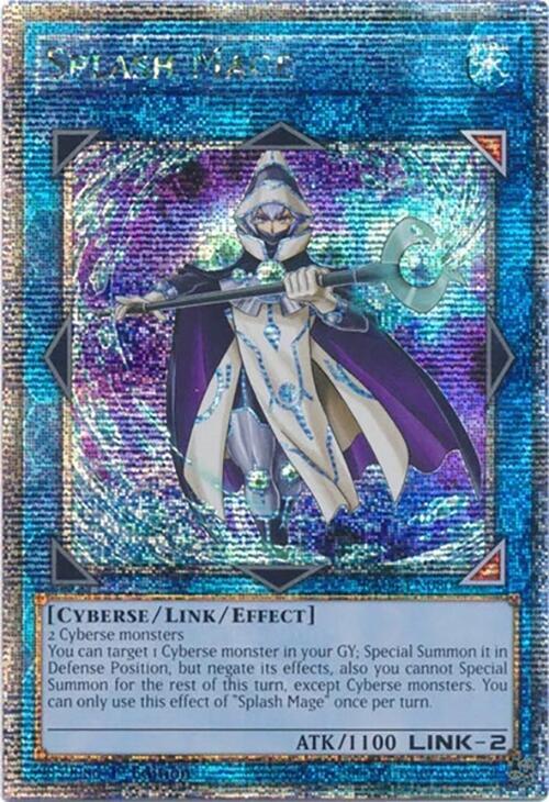 Splash Mage (Quarter Century Secret Rare) RA04-EN080 card from Quarter Century Stampede