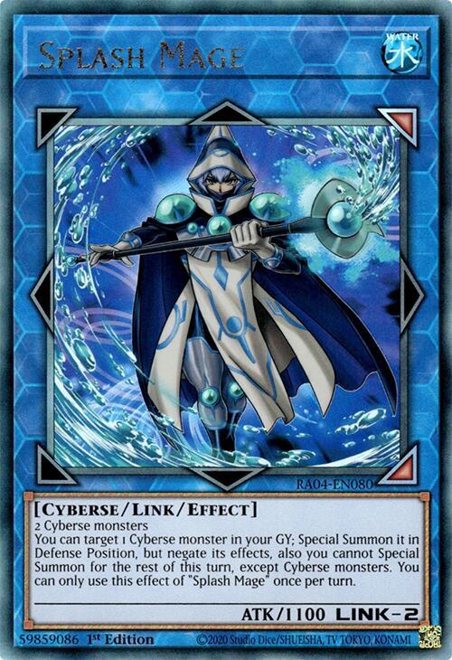 Splash Mage (PUR) RA04-EN080 card from Quarter Century Stampede