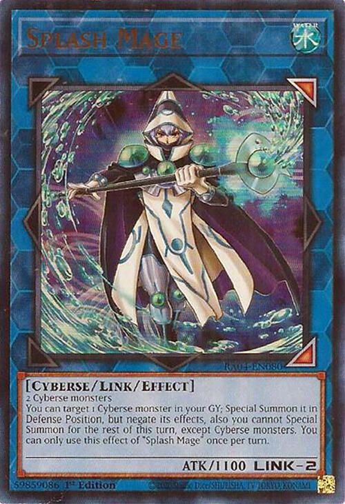 Splash Mage (UR) RA04-EN080 card from Quarter Century Stampede