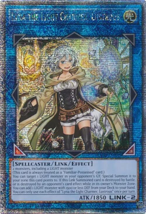 Lyna the Light Charmer, Lustrous (Quarter Century Secret Rare) RA04-EN081 card from Quarter Century Stampede