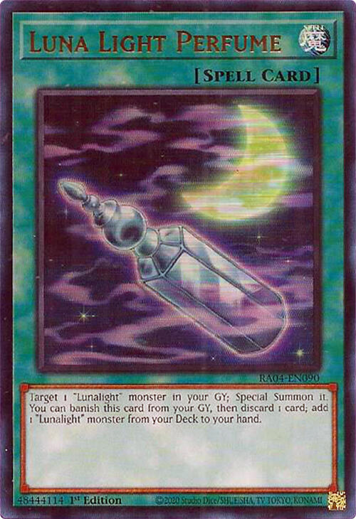 Luna Light Perfume (UR) RA04-EN090 card from Quarter Century Stampede
