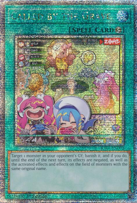 Called by the Grave (New Art) (Quarter Century Secret Rare) RA04-EN092 card from Quarter Century Stampede