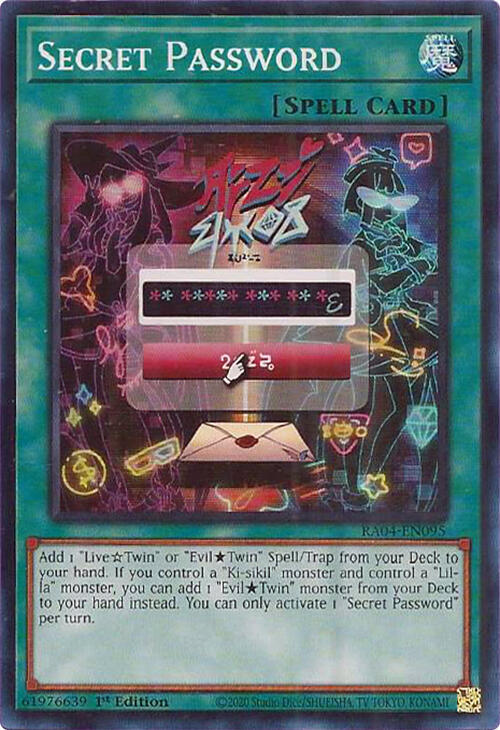 Secret Password RA04-EN095 card from Quarter Century Stampede