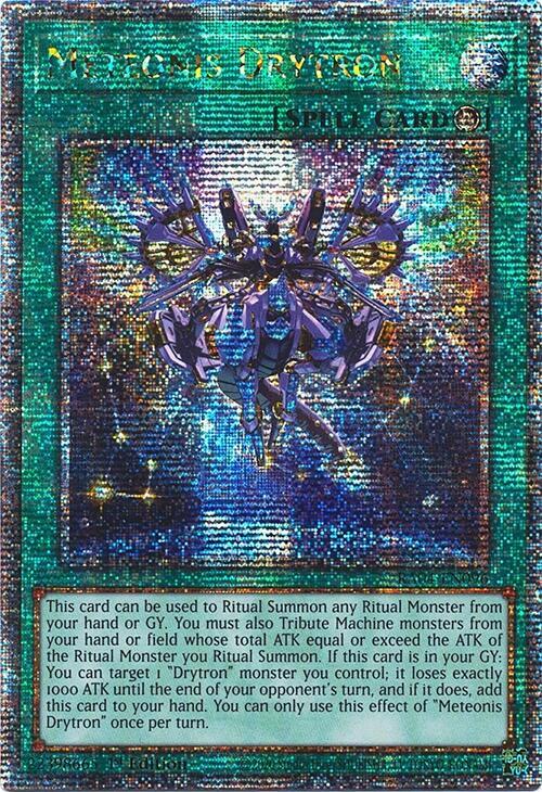 Meteonis Drytron (Quarter Century Secret Rare) RA04-EN096 card from Quarter Century Stampede