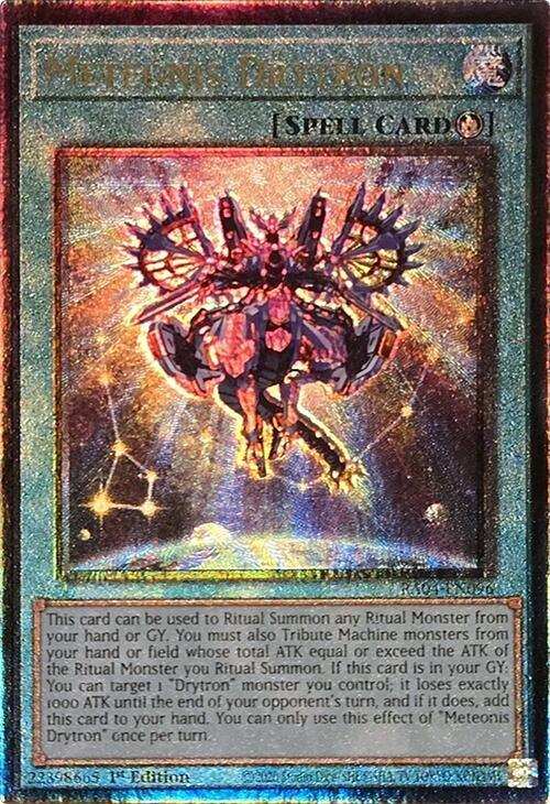 Meteonis Drytron (PUR) RA04-EN096 card from Quarter Century Stampede